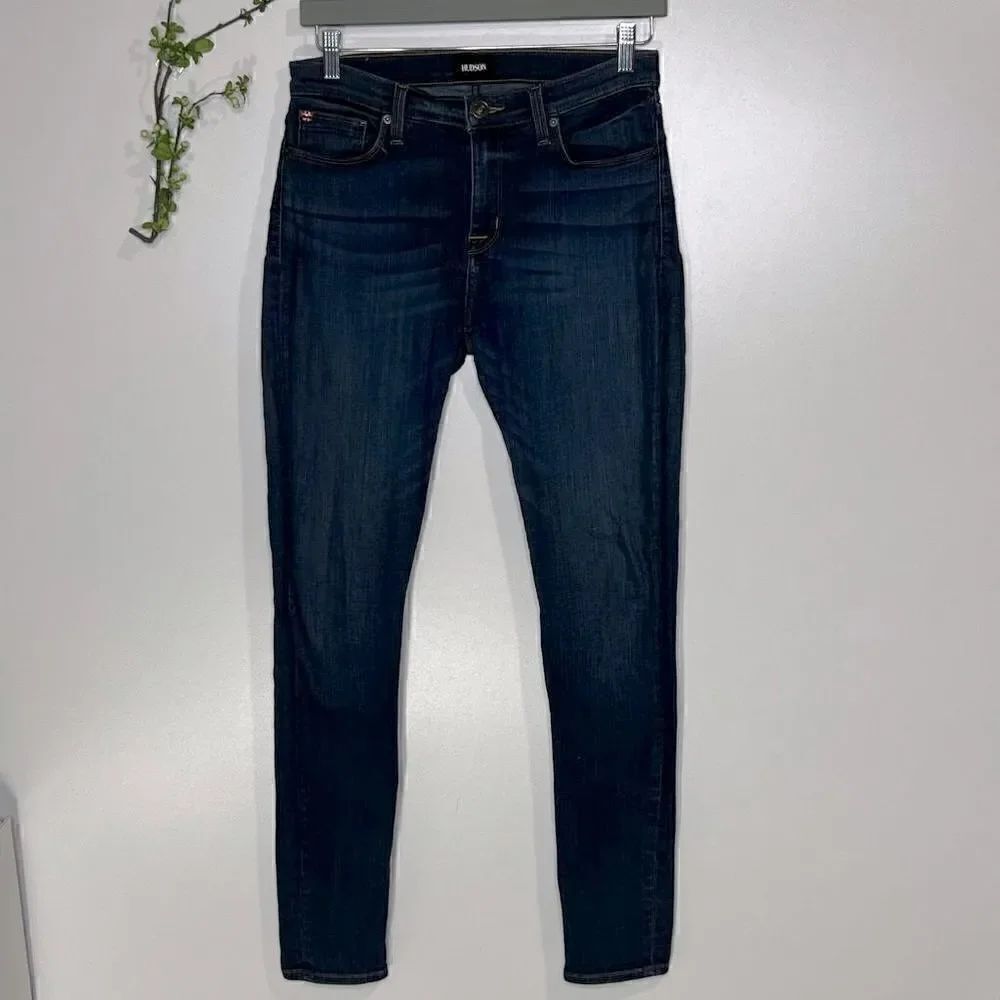 Hudson Natalie Mid Rise Super Skinny Jeans 28
